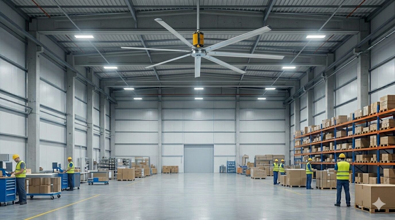 ¿Qué es un ventilador HVLS y cómo funciona?