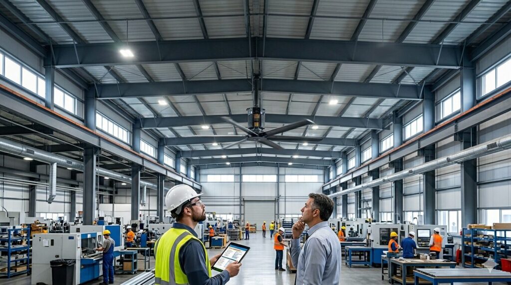 Ventiladores industriales HVLS: Guía completa para elegir el correcto