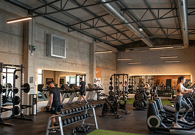 Centros deportivos y comerciales: 